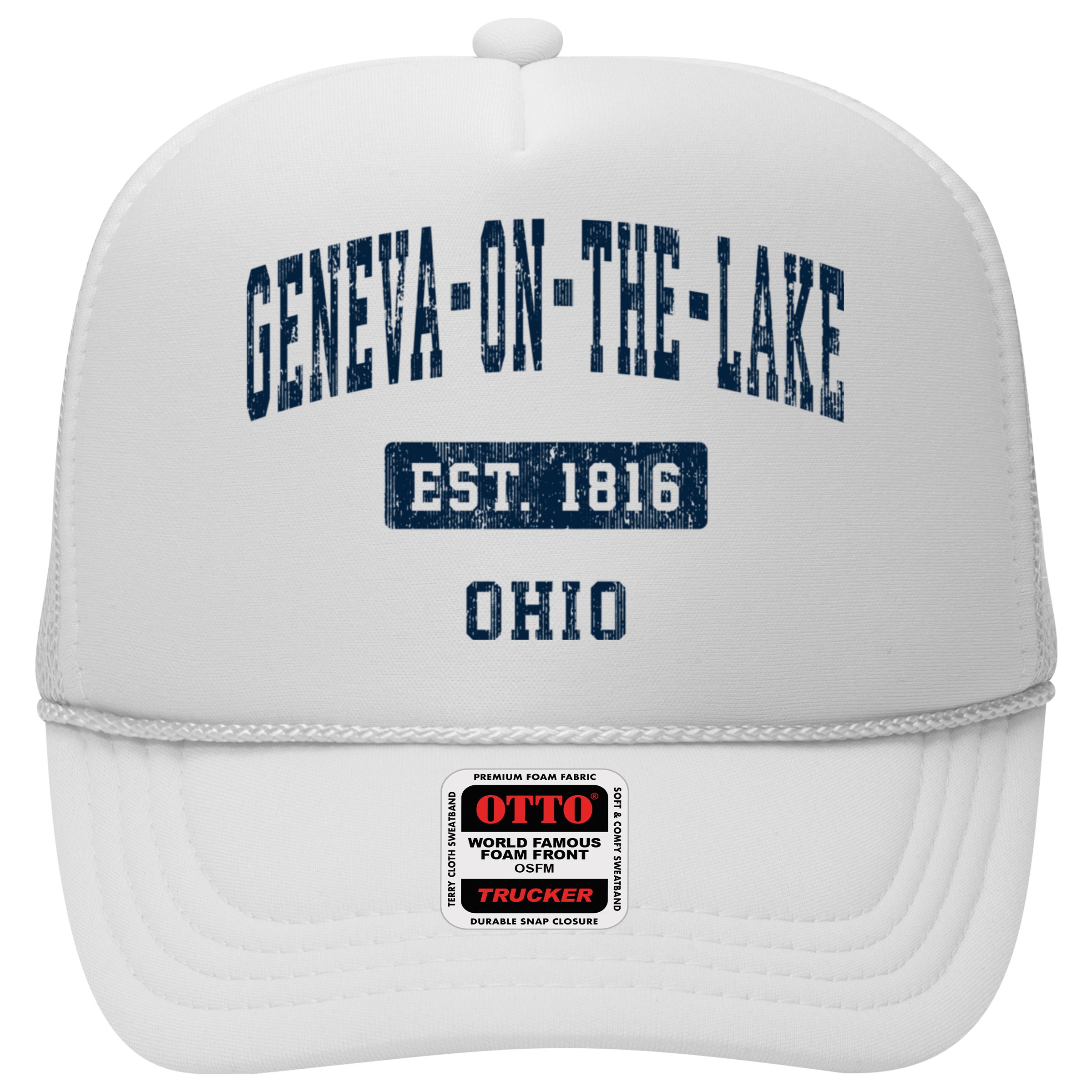 Genevaonthelake Ohio Oh Vintage Sports Established Hat