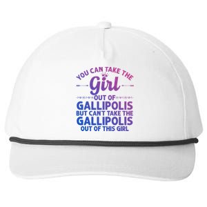 Girl Out Of Gallipolis Oh Ohio Gift Funny Home Roots Usa Gift Snapback Five-Panel Rope Hat