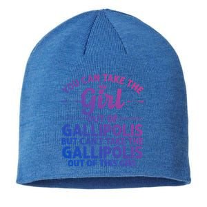 Girl Out Of Gallipolis Oh Ohio Gift Funny Home Roots Usa Gift Sustainable Beanie