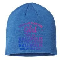 Girl Out Of Gallipolis Oh Ohio Gift Funny Home Roots Usa Gift Sustainable Beanie