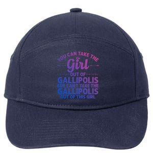 Girl Out Of Gallipolis Oh Ohio Gift Funny Home Roots Usa Gift 7-Panel Snapback Hat