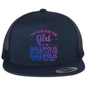 Girl Out Of Gallipolis Oh Ohio Gift Funny Home Roots Usa Gift Flat Bill Trucker Hat