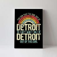 Girl Out Of Detroit Michigan Hometown Home Detroit Canvas