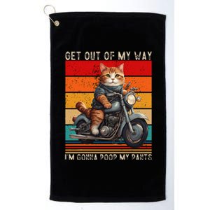 Get Out Of My Way Gonna Poop My Pants Funny Adult Humor Meme Platinum Collection Golf Towel