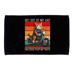 Get Out Of My Way Gonna Poop My Pants Funny Adult Humor Meme Microfiber Hand Towel