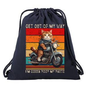 Get Out Of My Way Gonna Poop My Pants Funny Adult Humor Meme Drawstring Bag