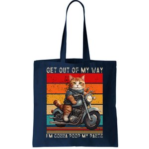 Get Out Of My Way Gonna Poop My Pants Funny Adult Humor Meme Tote Bag