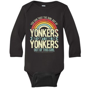 Girl Out Of Yonkers New York Hometown Home Yonkers Baby Long Sleeve Bodysuit