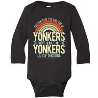 Girl Out Of Yonkers New York Hometown Home Yonkers Baby Long Sleeve Bodysuit