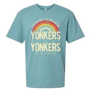 Girl Out Of Yonkers New York Hometown Home Yonkers Sueded Cloud Jersey T-Shirt