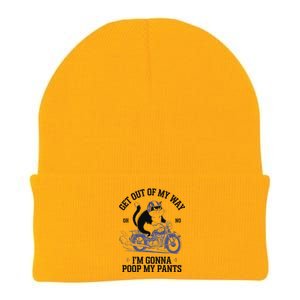 Get Out Of My Way Gonna Poop My Pants Funny Adult Humor Meme Knit Cap Winter Beanie