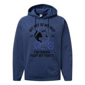 Get Out Of My Way Gonna Poop My Pants Funny Adult Humor Meme Performance Fleece Hoodie