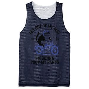 Get Out Of My Way Gonna Poop My Pants Funny Adult Humor Meme Mesh Reversible Basketball Jersey Tank