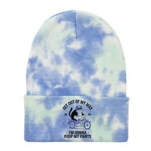 Get Out Of My Way Gonna Poop My Pants Funny Adult Humor Meme Tie Dye 12in Knit Beanie