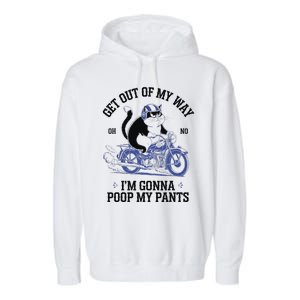 Get Out Of My Way Gonna Poop My Pants Funny Adult Humor Meme Garment-Dyed Fleece Hoodie