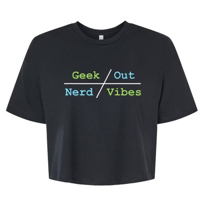 Geek Out On Nerd Vibes Bella+Canvas Jersey Crop Tee