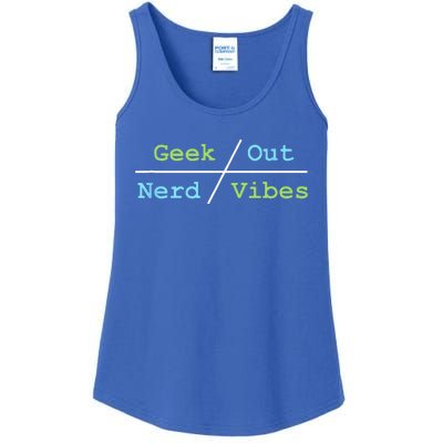 Geek Out On Nerd Vibes Ladies Essential Tank