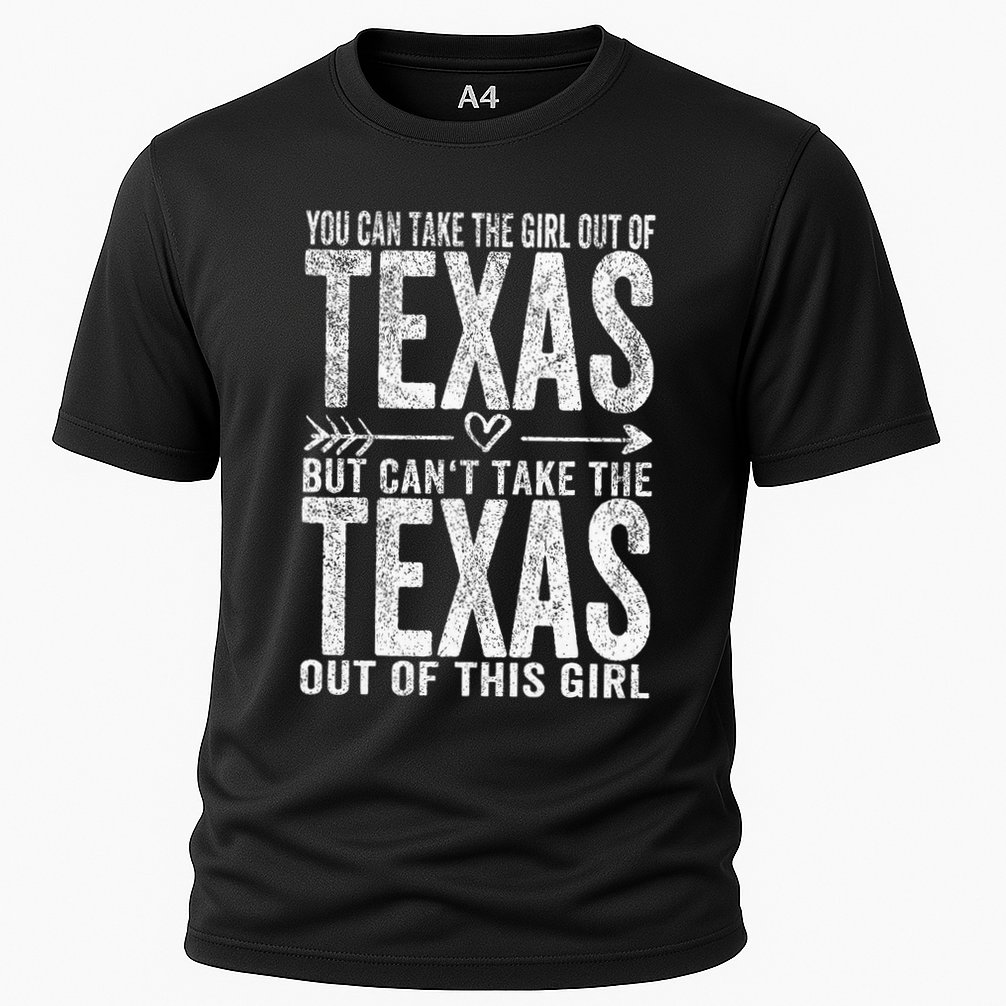 Girl Out Of Texas Hometown Home Texas Cooling Performance Crew T-Shirt