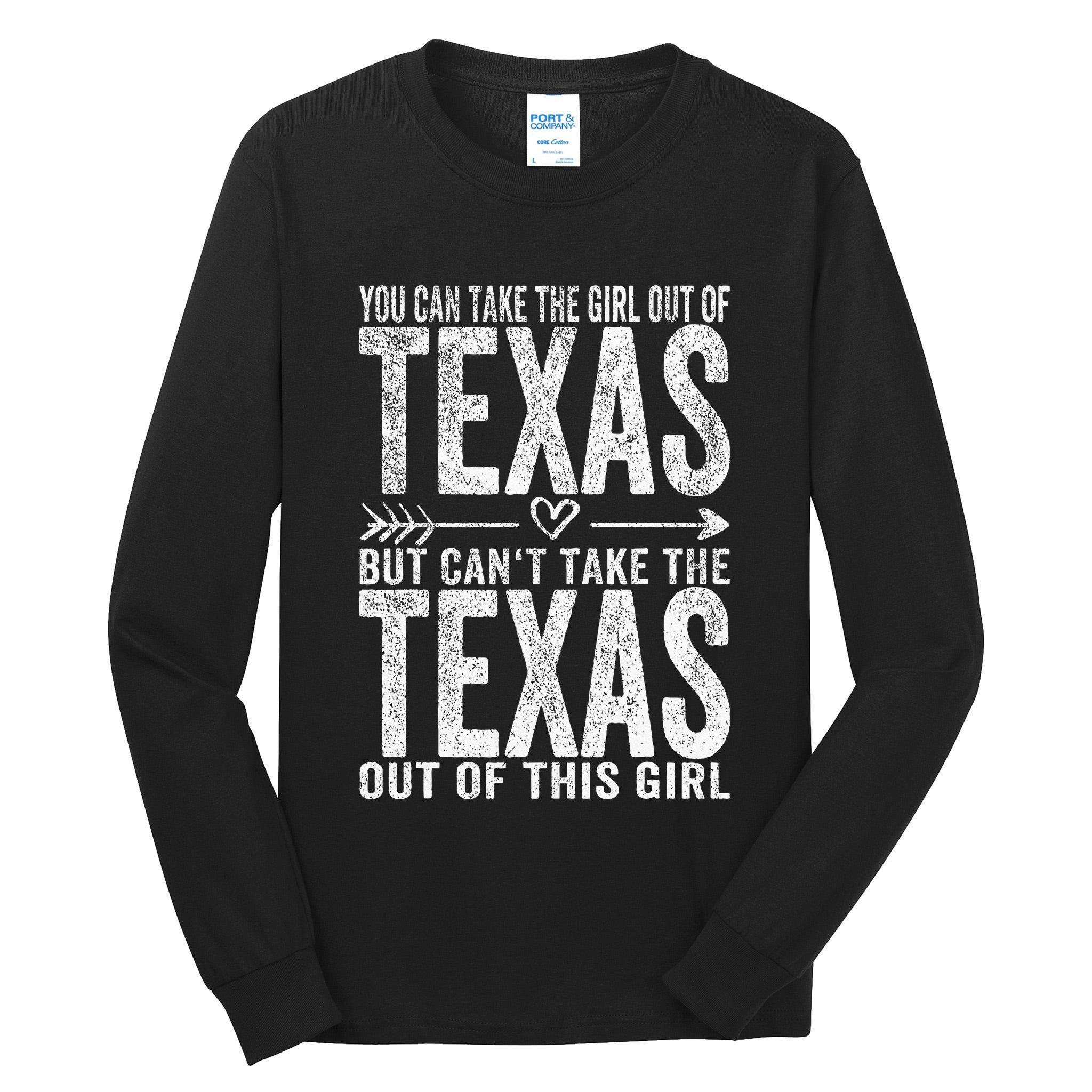 Girl Out Of Texas Hometown Home Texas Tall Long Sleeve T-Shirt
