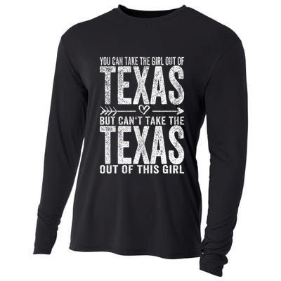 Girl Out Of Texas Hometown Home Texas Cooling Performance Long Sleeve Crew