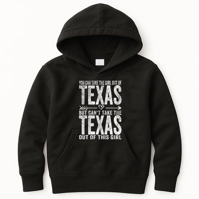 Girl Out Of Texas Hometown Home Texas Kids Hoodie