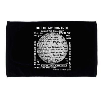 Golf Out Of My Control funny sport lover Microfiber Hand Towel