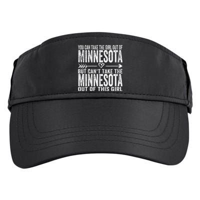 Girl Out Of Minnesota Hometown Home Minnesota Adult Drive Performance Visor