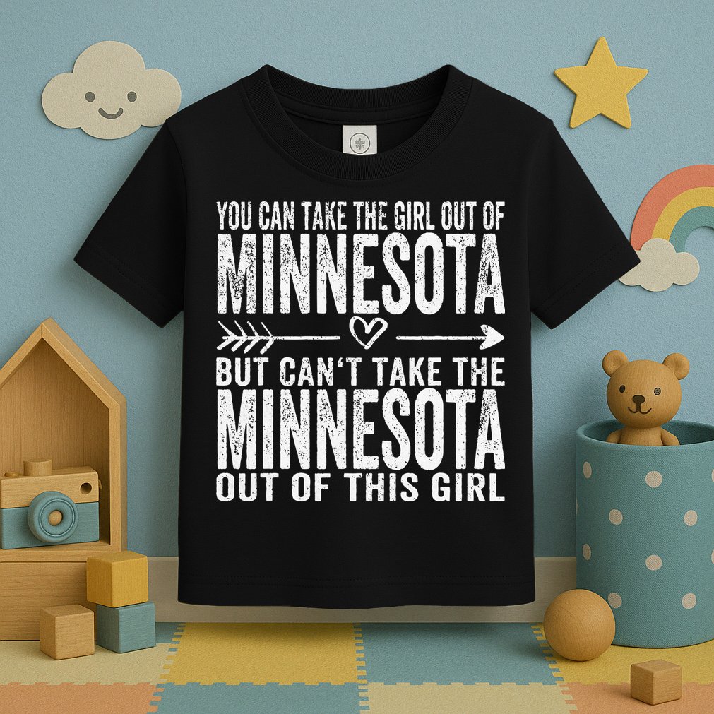 Girl Out Of Minnesota Hometown Home Minnesota Toddler T-Shirt