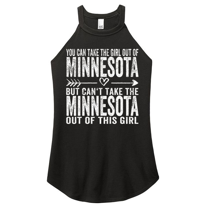 Girl Out Of Minnesota Hometown Home Minnesota Women's Perfect Tri Rocker Tank