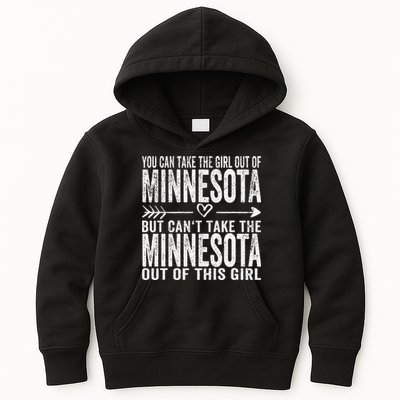 Girl Out Of Minnesota Hometown Home Minnesota Kids Hoodie