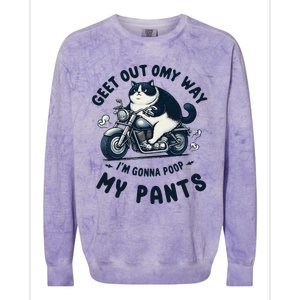 Get Out Of My Way Gonna Poop My Pants Funny Adult Humor Meme Colorblast Crewneck Sweatshirt