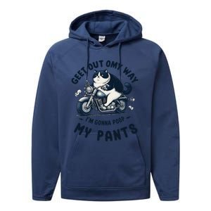 Get Out Of My Way Gonna Poop My Pants Funny Adult Humor Meme Performance Fleece Hoodie