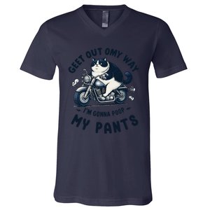 Get Out Of My Way Gonna Poop My Pants Funny Adult Humor Meme V-Neck T-Shirt