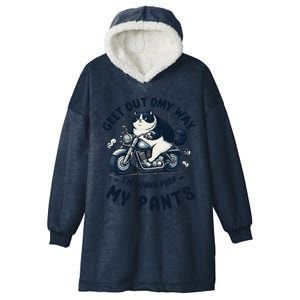 Get Out Of My Way Gonna Poop My Pants Funny Adult Humor Meme Hooded Wearable Blanket