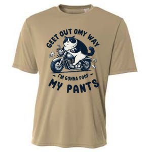 Get Out Of My Way Gonna Poop My Pants Funny Adult Humor Meme Cooling Performance Crew T-Shirt