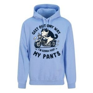 Get Out Of My Way Gonna Poop My Pants Funny Adult Humor Meme Unisex Surf Hoodie