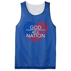 God Over One Nation Gift Mesh Reversible Basketball Jersey Tank