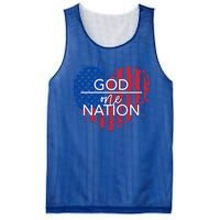 God Over One Nation Gift Mesh Reversible Basketball Jersey Tank