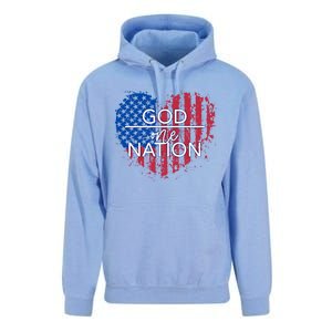 God Over One Nation Gift Unisex Surf Hoodie