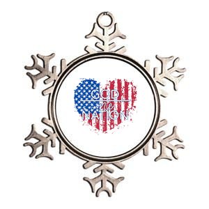 God Over One Nation Gift Metallic Star Ornament