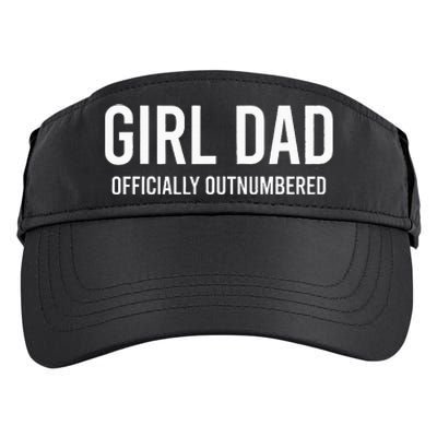 GirlDad Officially Outnumbered Funny Adult Drive Performance Visor