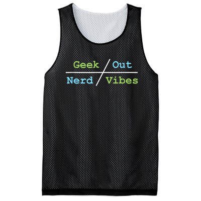 Geek Out On Nerd Vibes Mesh Reversible Basketball Jersey Tank