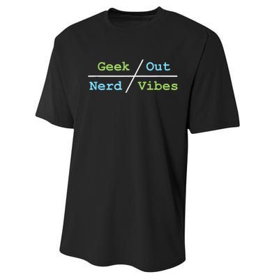 Geek Out On Nerd Vibes Performance Sprint T-Shirt