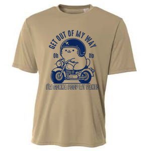 Get Out Of My Way Gonna Poop My Pants Funny Adult Humor Meme Cooling Performance Crew T-Shirt