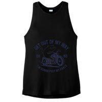 Get Out Of My Way Gonna Poop My Pants Funny Meme Ladies PosiCharge Tri-Blend Wicking Tank