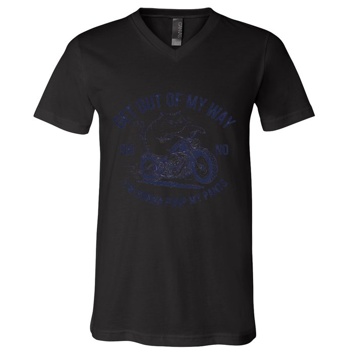 Get Out Of My Way Gonna Poop My Pants Funny Meme V-Neck T-Shirt