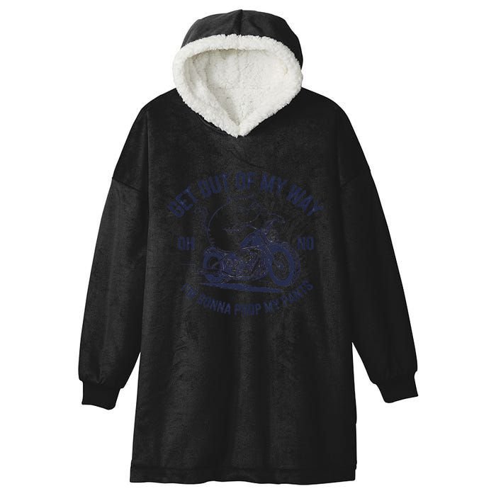 Get Out Of My Way Gonna Poop My Pants Funny Meme Hooded Wearable Blanket