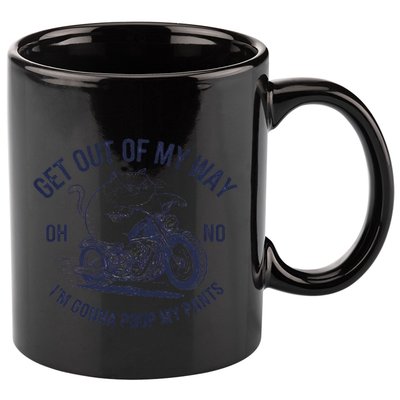 Get Out Of My Way Gonna Poop My Pants Funny Meme 11oz C Handle Ceramic Mug
