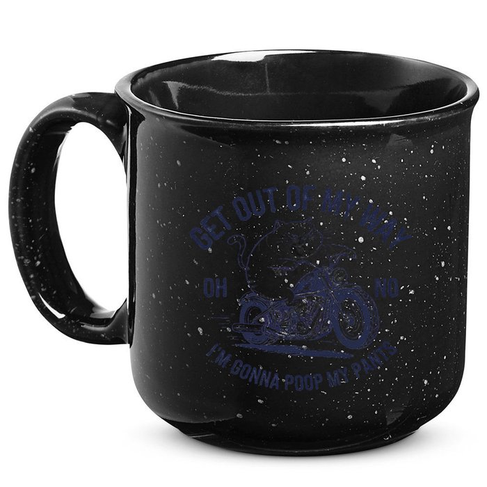 Get Out Of My Way Gonna Poop My Pants Funny Meme 15oz Campfire Ceramic Mug