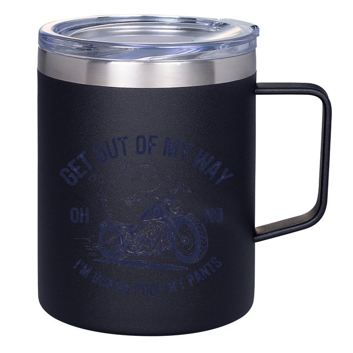 Get Out Of My Way Gonna Poop My Pants Funny Meme 12oz Stainless Steel Coffee Mug